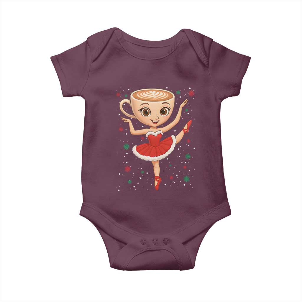 Funny Christmas Baby Onesie Ballerina Cappuccino Brainrot Meme Gift - Wonder Print Shop
