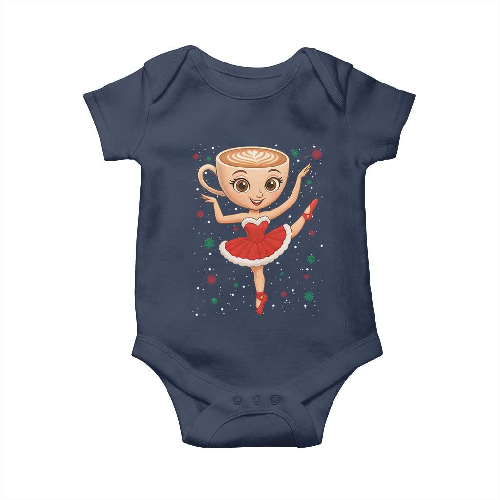 Funny Christmas Baby Onesie Ballerina Cappuccino Brainrot Meme Gift - Wonder Print Shop