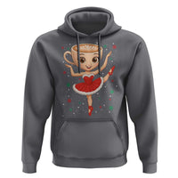 Funny Christmas Hoodie Ballerina Cappuccino Brainrot Meme Gift - Wonder Print Shop