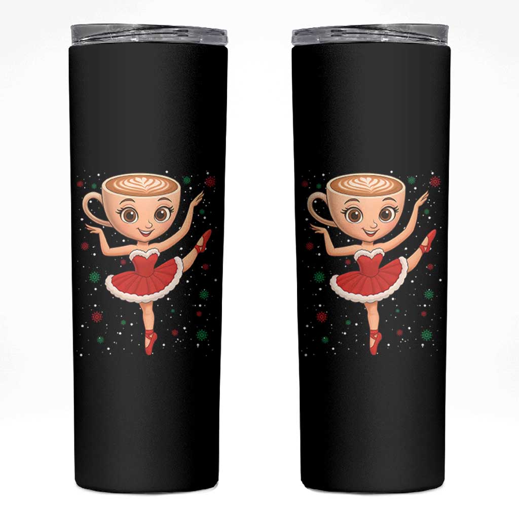 Funny Christmas Skinny Tumbler Ballerina Cappuccino Brainrot Meme Gift