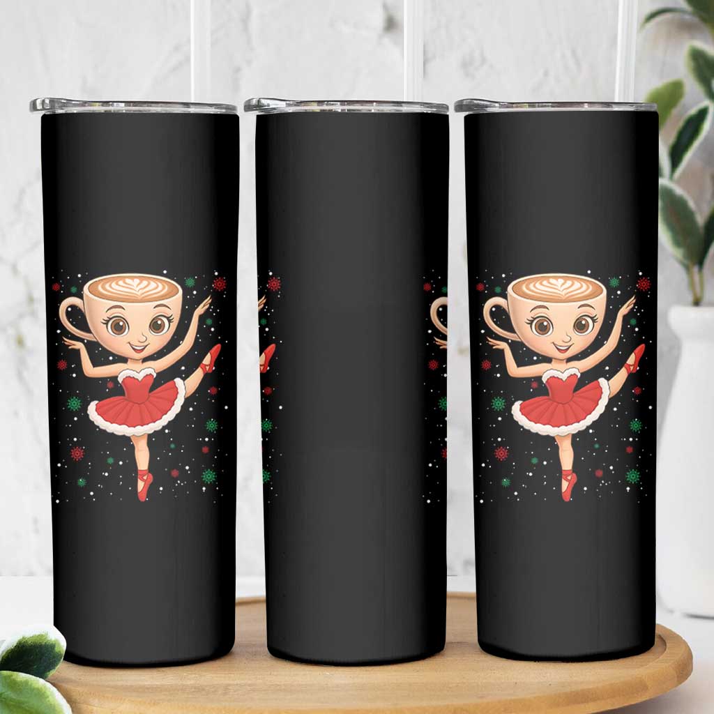 Funny Christmas Skinny Tumbler Ballerina Cappuccino Brainrot Meme Gift