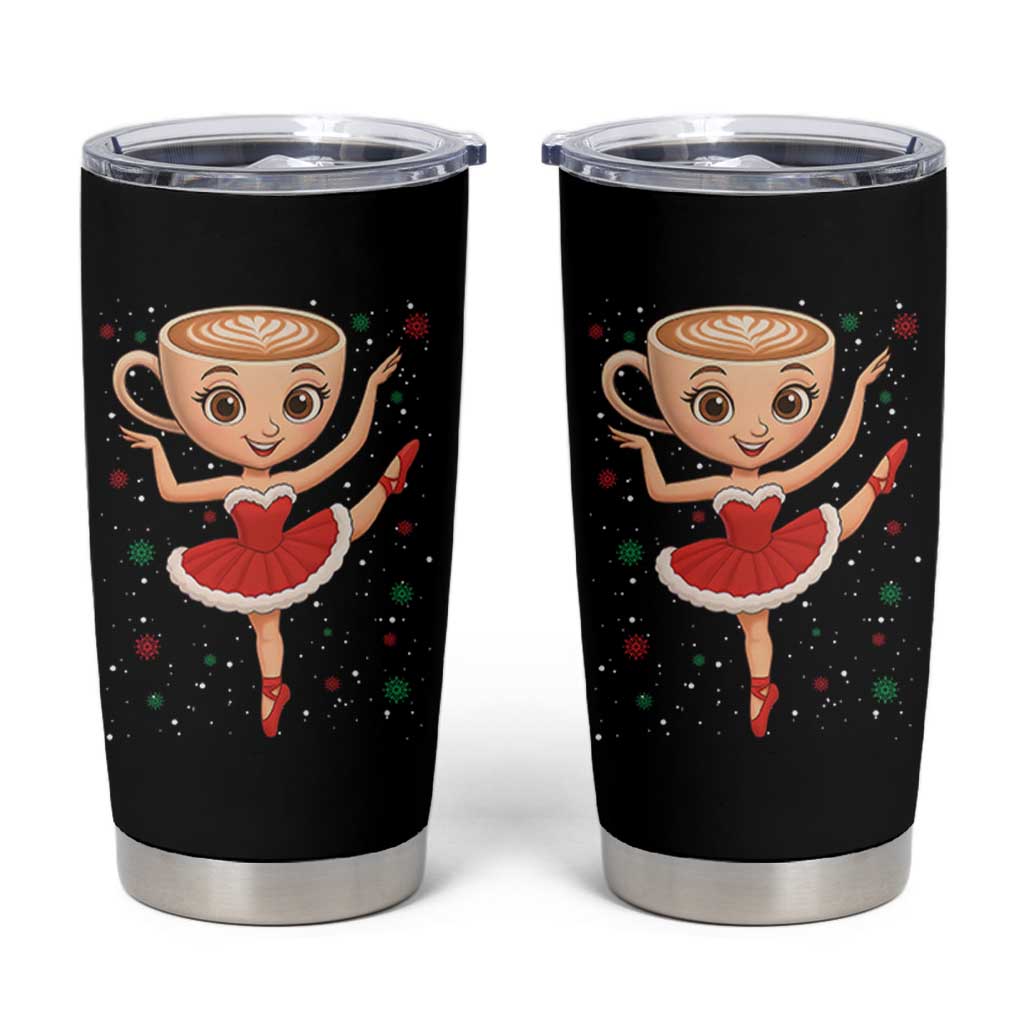 Funny Christmas Tumbler Cup Ballerina Cappuccino Brainrot Meme Gift