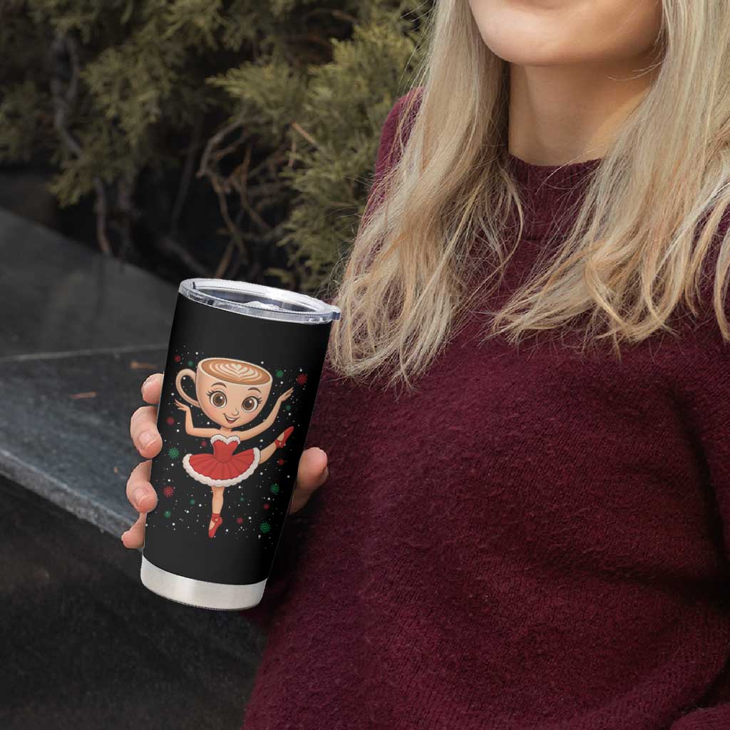 Funny Christmas Tumbler Cup Ballerina Cappuccino Brainrot Meme Gift