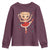 Funny Christmas Youth Sweatshirt Ballerina Cappuccino Brainrot Meme Gift - Wonder Print Shop