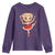 Funny Christmas Youth Sweatshirt Ballerina Cappuccino Brainrot Meme Gift - Wonder Print Shop