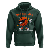 Funny Dabbing Basketball Is Calling And I Must Go Hoodie Gift For Player - Wonder Print Shop
