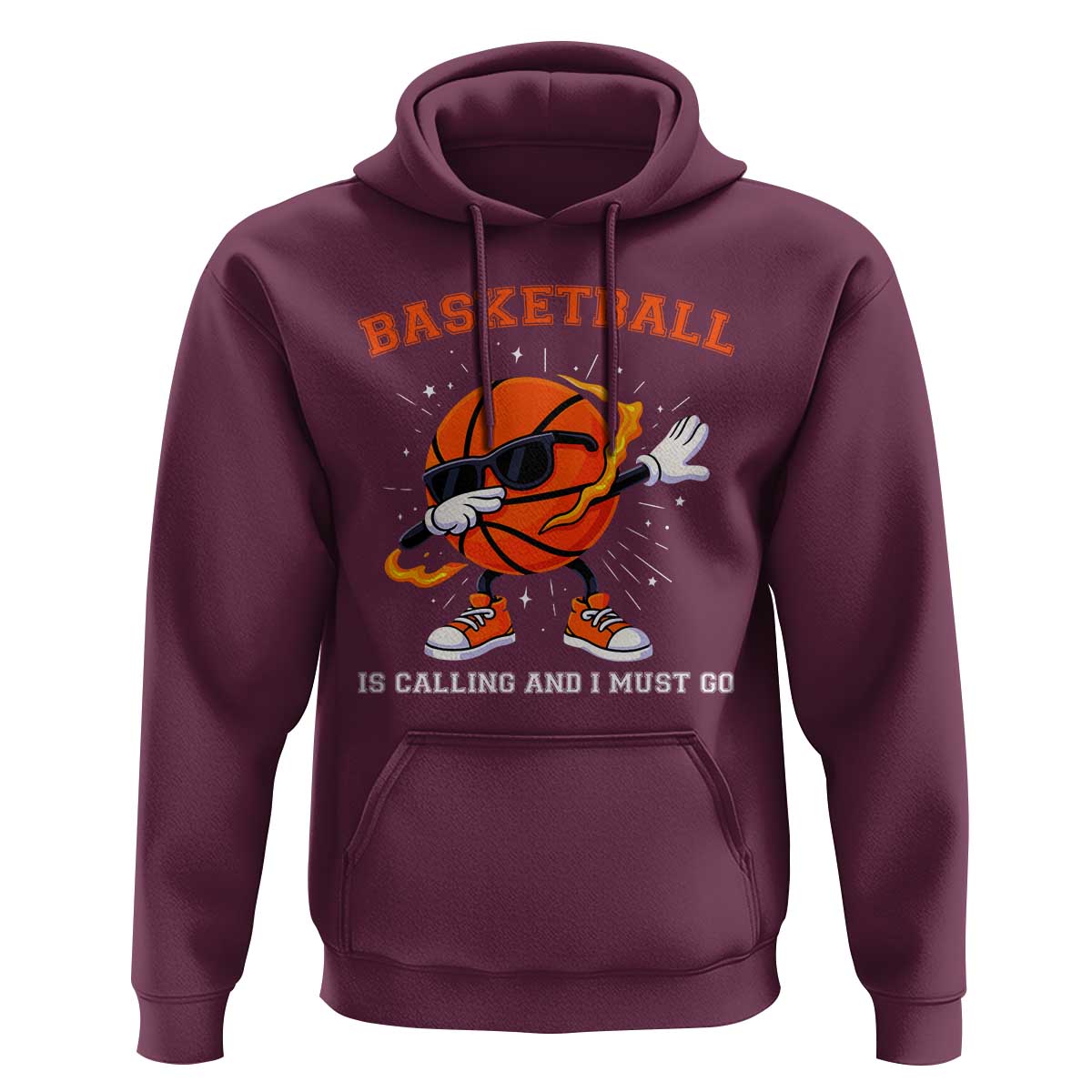 Funny Dabbing Basketball Is Calling And I Must Go Hoodie Gift For Player - Wonder Print Shop