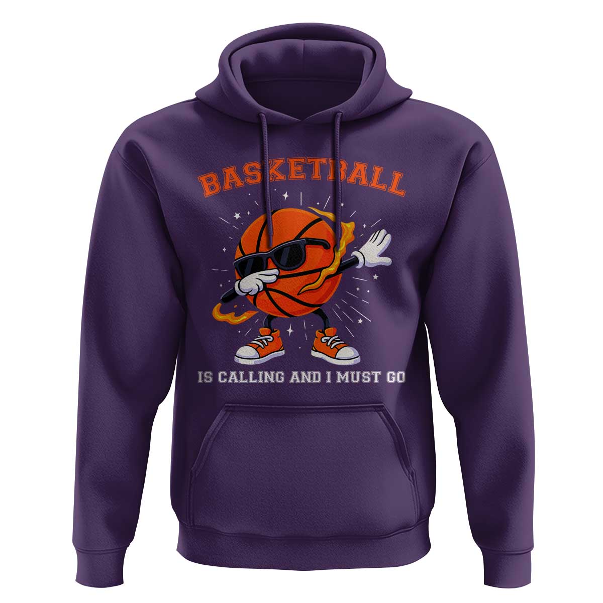 Funny Dabbing Basketball Is Calling And I Must Go Hoodie Gift For Player - Wonder Print Shop