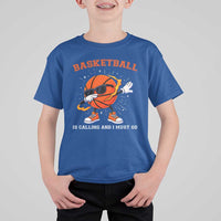 Funny Dabbing Basketball Is Calling And I Must Go T Shirt For Kid Gift For Player - Wonder Print Shop