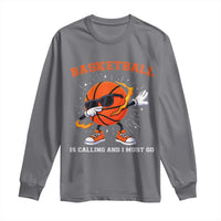 Funny Dabbing Basketball Is Calling And I Must Go Long Sleeve Shirt Gift For Player - Wonder Print Shop