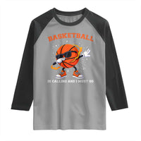 Funny Dabbing Basketball Is Calling And I Must Go Raglan Shirt Gift For Player - Wonder Print Shop