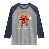 Funny Dabbing Basketball Is Calling And I Must Go Raglan Shirt Gift For Player - Wonder Print Shop