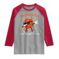 Funny Dabbing Basketball Is Calling And I Must Go Raglan Shirt Gift For Player - Wonder Print Shop