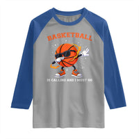 Funny Dabbing Basketball Is Calling And I Must Go Raglan Shirt Gift For Player - Wonder Print Shop