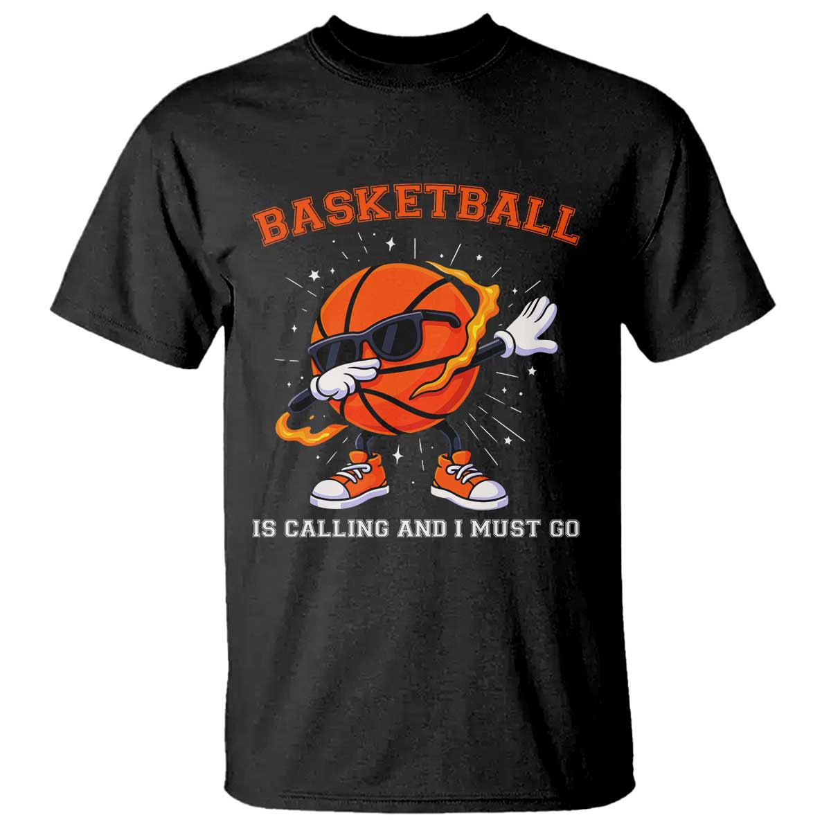 Funny Dabbing Basketball Is Calling And I Must Go T Shirt Gift For Player - Wonder Print Shop