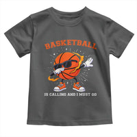 Funny Dabbing Basketball Is Calling And I Must Go Toddler T Shirt Gift For Player - Wonder Print Shop