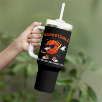 Funny Dabbing Basketball Is Calling And I Must Go Tumbler With Handle Gift For Player