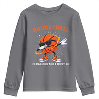 Funny Dabbing Basketball Is Calling And I Must Go Youth Sweatshirt Gift For Player - Wonder Print Shop