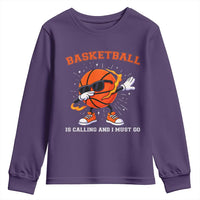 Funny Dabbing Basketball Is Calling And I Must Go Youth Sweatshirt Gift For Player - Wonder Print Shop