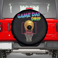 Game Day Drip Spare Tire Cover Funny Basketball Lover Street Style Design - Wonder Print Shop