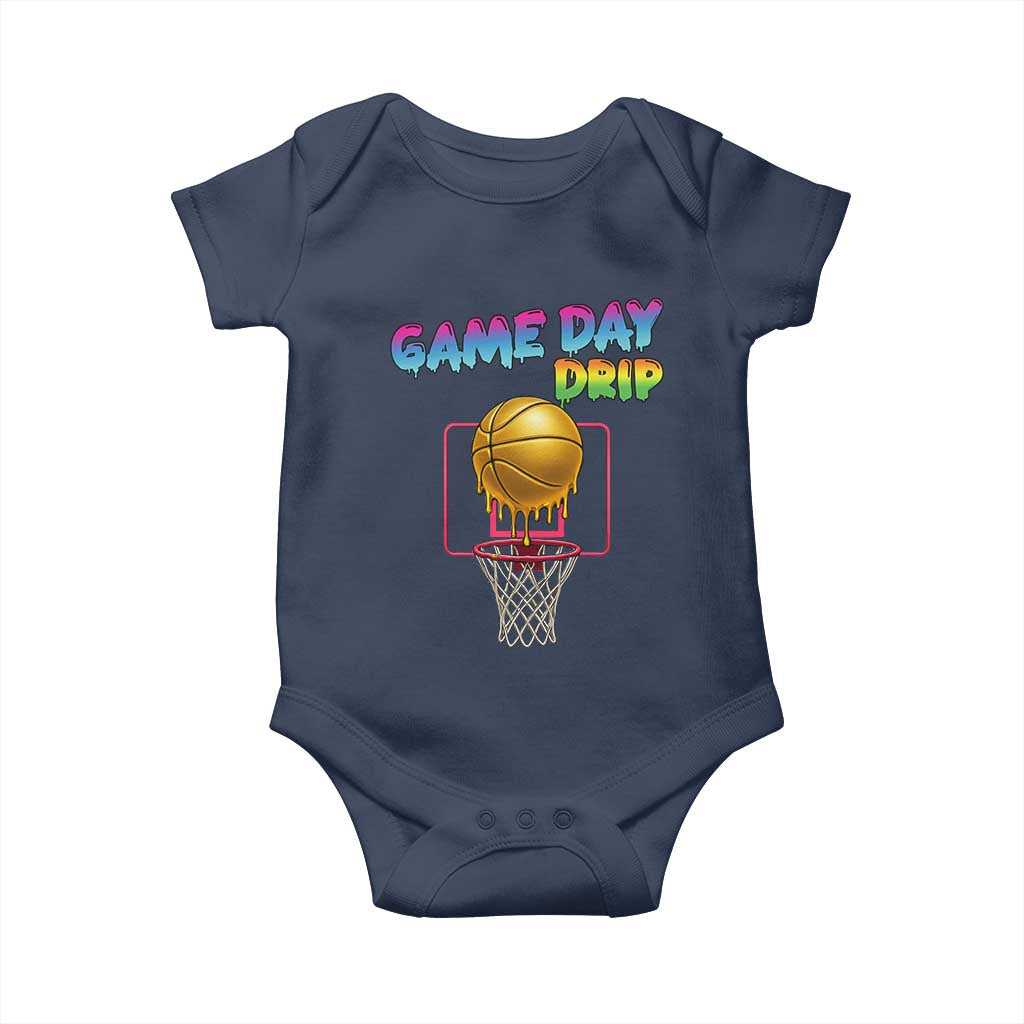 Game Day Drip Baby Onesie Funny Basketball Lover Street Style Design - Wonder Print Shop