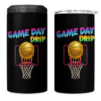 Game Day Drip 4 in 1 Can Cooler Tumbler Funny Basketball Lover Street Style Design