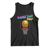 Game Day Drip Tank Top Funny Basketball Lover Street Style Design - Wonder Print Shop