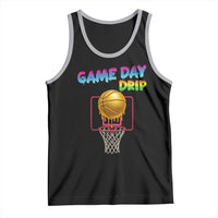 Game Day Drip Tank Top Funny Basketball Lover Street Style Design - Wonder Print Shop