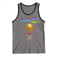 Game Day Drip Tank Top Funny Basketball Lover Street Style Design - Wonder Print Shop
