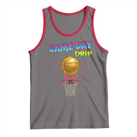 Game Day Drip Tank Top Funny Basketball Lover Street Style Design - Wonder Print Shop