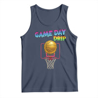 Game Day Drip Tank Top Funny Basketball Lover Street Style Design - Wonder Print Shop