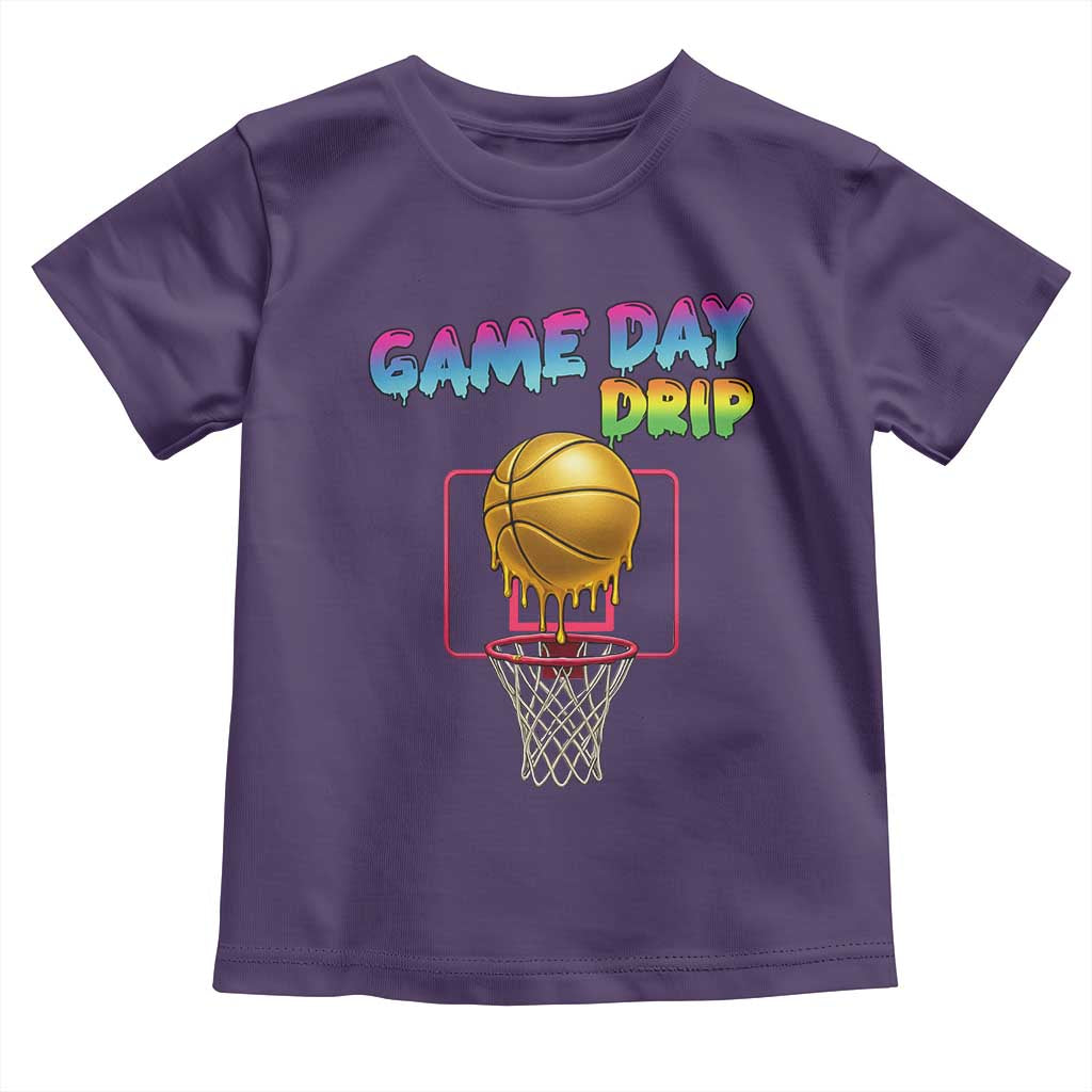 Game Day Drip Toddler T Shirt Funny Basketball Lover Street Style Design - Wonder Print Shop