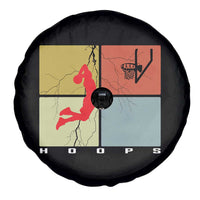Hoops Life Spare Tire Cover Retro Basketball Dunk Silhouette - Wonder Print Shop