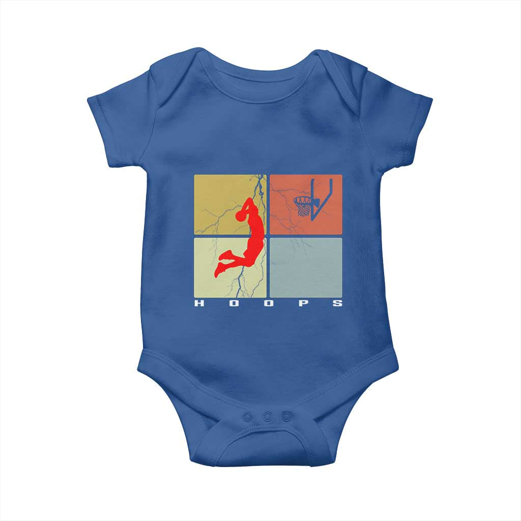 Hoops Life Baby Onesie Retro Basketball Dunk Silhouette - Wonder Print Shop