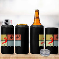 Hoops Life 4 in 1 Can Cooler Tumbler Retro Basketball Dunk Silhouette
