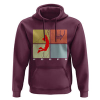 Hoops Life Hoodie Retro Basketball Dunk Silhouette - Wonder Print Shop