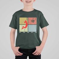Hoops Life T Shirt For Kid Retro Basketball Dunk Silhouette - Wonder Print Shop