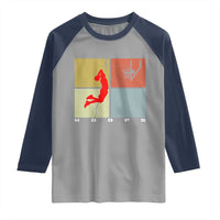 Hoops Life Raglan Shirt Retro Basketball Dunk Silhouette - Wonder Print Shop