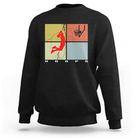 Hoops Life Sweatshirt Retro Basketball Dunk Silhouette - Wonder Print Shop