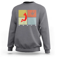 Hoops Life Sweatshirt Retro Basketball Dunk Silhouette - Wonder Print Shop