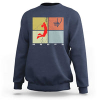 Hoops Life Sweatshirt Retro Basketball Dunk Silhouette - Wonder Print Shop