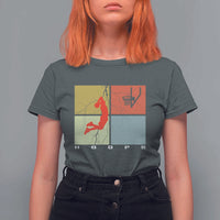Hoops Life T Shirt For Women Retro Basketball Dunk Silhouette - Wonder Print Shop