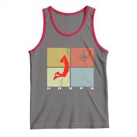 Hoops Life Tank Top Retro Basketball Dunk Silhouette - Wonder Print Shop