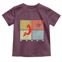 Hoops Life Toddler T Shirt Retro Basketball Dunk Silhouette - Wonder Print Shop