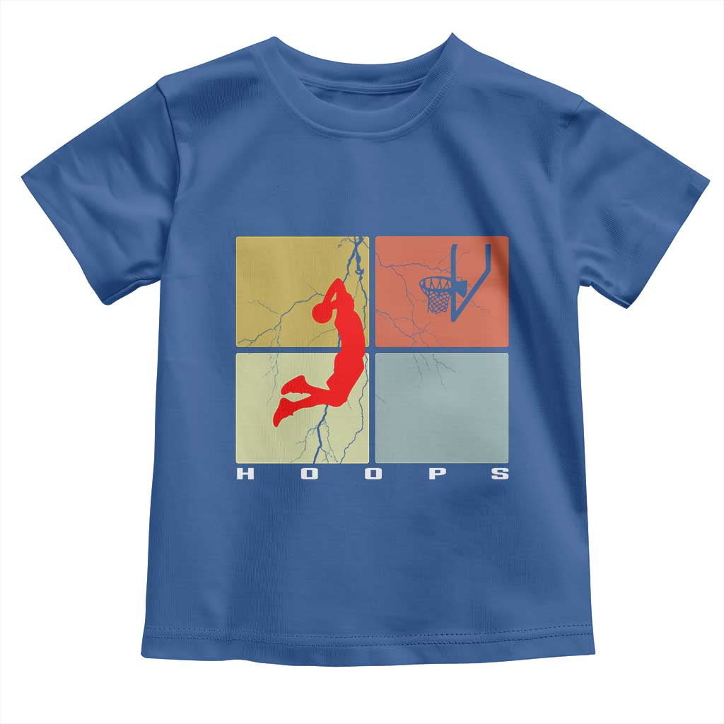 Hoops Life Toddler T Shirt Retro Basketball Dunk Silhouette - Wonder Print Shop