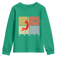 Hoops Life Youth Sweatshirt Retro Basketball Dunk Silhouette - Wonder Print Shop