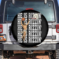 Christian Basketball Lover Spare Tire Cover He Is Rizzin Funny Gift - Wonder Print Shop