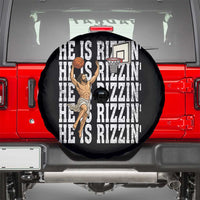 Christian Basketball Lover Spare Tire Cover He Is Rizzin Funny Gift - Wonder Print Shop