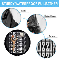 Christian Basketball Lover Spare Tire Cover He Is Rizzin Funny Gift - Wonder Print Shop