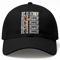 Christian Basketball Lover Baseball Cap He Is Rizzin Funny Gift